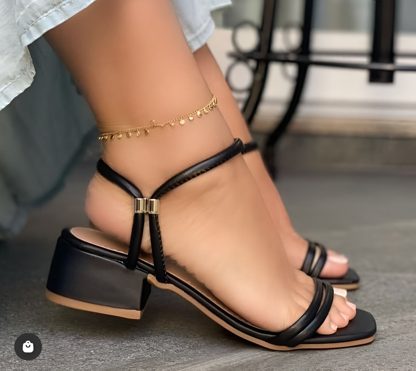 Comfortable block heels for easy walking ART#13