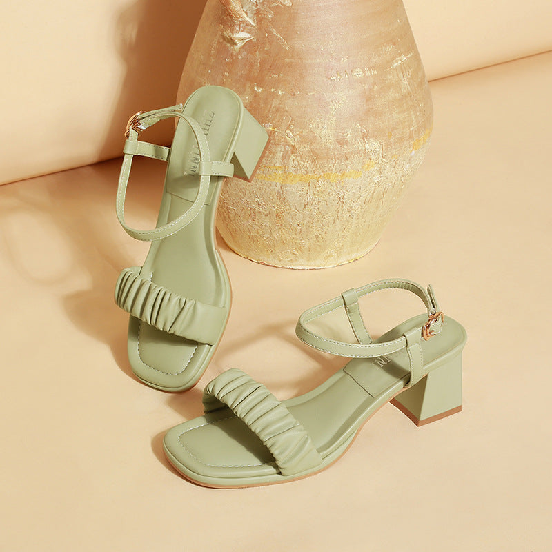"Elegant Block Heel Sandals – Wedding, Office & Party Wear" ART#01